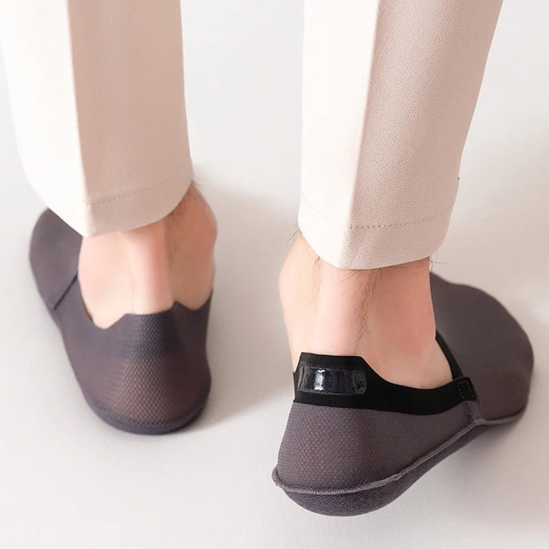 3 pares de meias na moda para o verão, tecido fino e invisível, meias respiráveis e macias para uso casual, sendo de alta qualidade e malha de ajuste elástico.