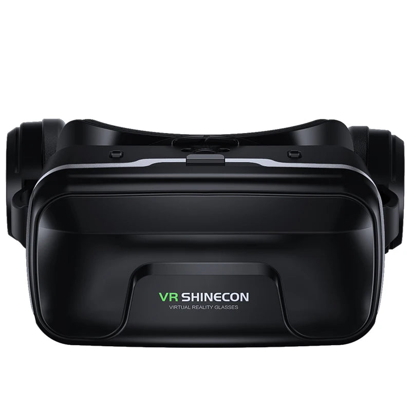 VR Shinecon 10.0 Capacete Óculos 3D Realidade Virtual Casque Para Smartphone Óculos de Proteção para Smartphones Fone de Ouvido Viar Videogame Binóculos