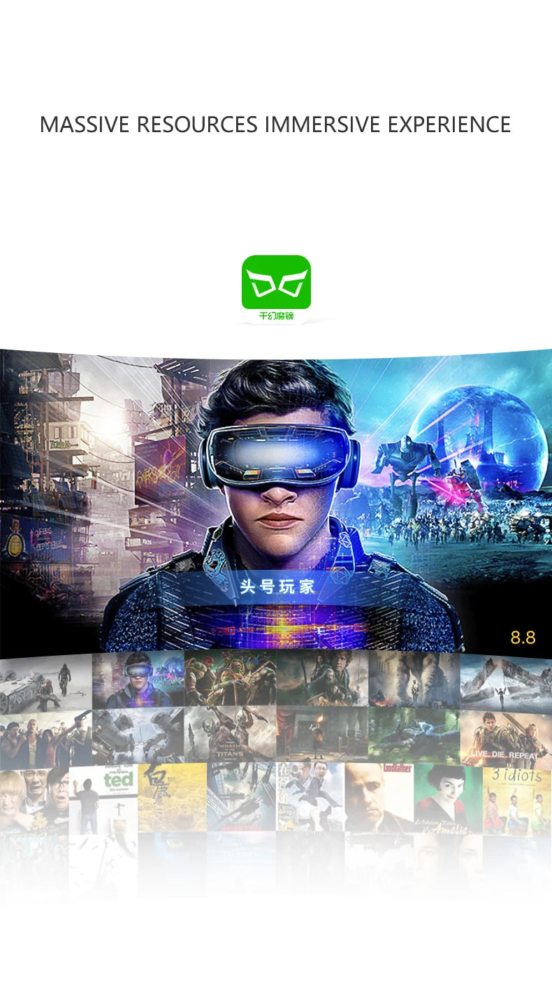 VR Shinecon 10.0 Capacete Óculos 3D Realidade Virtual Casque Para Smartphone Óculos de Proteção para Smartphones Fone de Ouvido Viar Videogame Binóculos