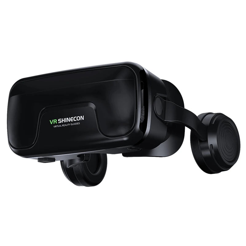 VR Shinecon 10.0 Capacete Óculos 3D Realidade Virtual Casque Para Smartphone Óculos de Proteção para Smartphones Fone de Ouvido Viar Videogame Binóculos