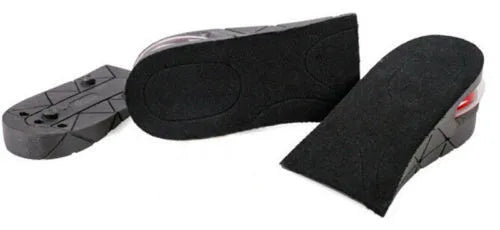 Palmilha de aumento de altura de 2,3-5 cm, almofada de elevação de altura, corte ajustável, inserção de calcanhar de sapato mais alto, mulheres, homens, unissex, almofadas de pés de qualidade