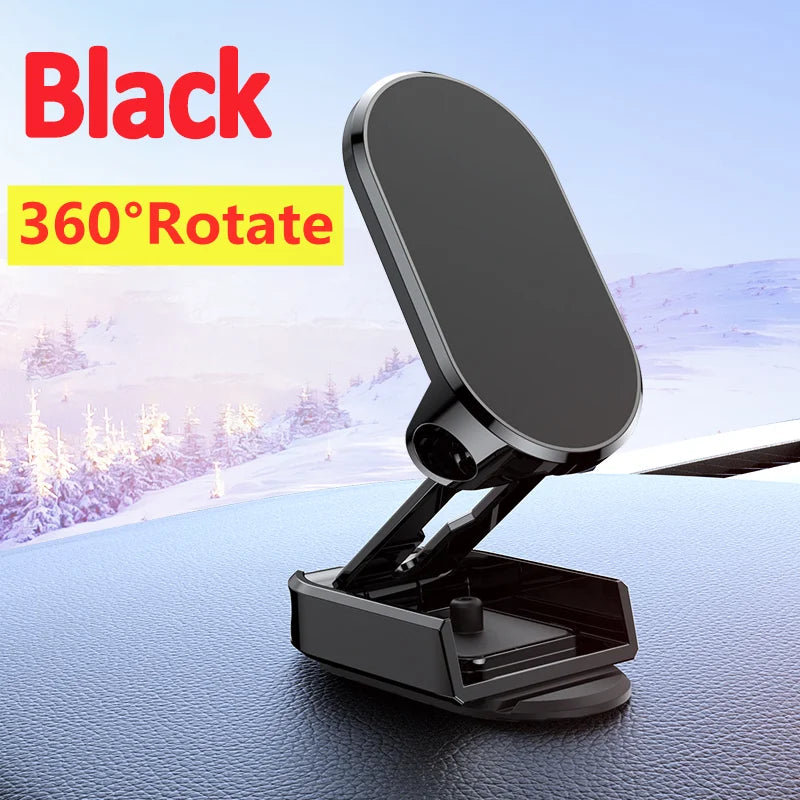 Suporte magnético para telefone de carro 1080 Suporte para smartphone GPS Suporte dobrável para telefone no carro para iPhone 14 13 12 11 Samsung Xiaomi