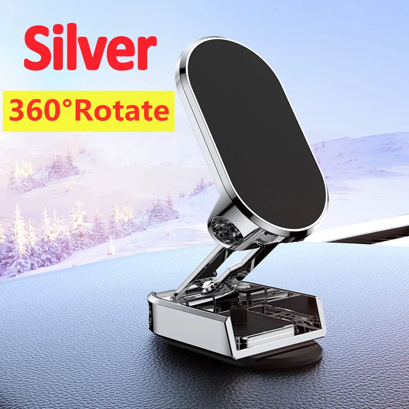 Suporte magnético para telefone de carro 1080 Suporte para smartphone GPS Suporte dobrável para telefone no carro para iPhone 14 13 12 11 Samsung Xiaomi