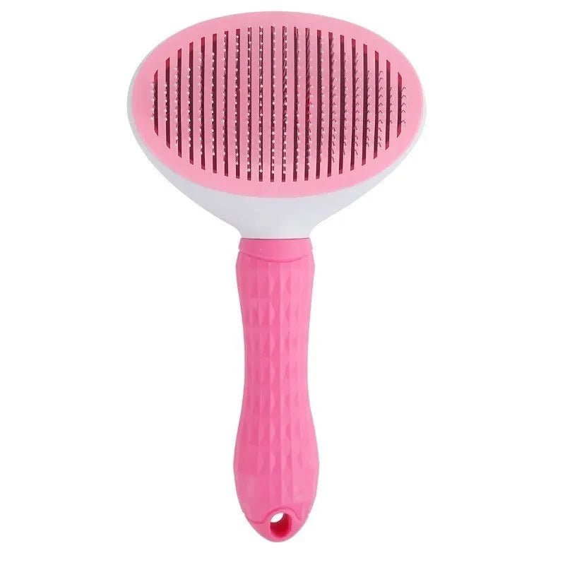 Escova para cães e gatos, pente autolimpante, removedor de pelos de animais de estimação, ferramentas de higiene para cães e gatos, pente para desembaraçar animais de estimação, acessórios para cães