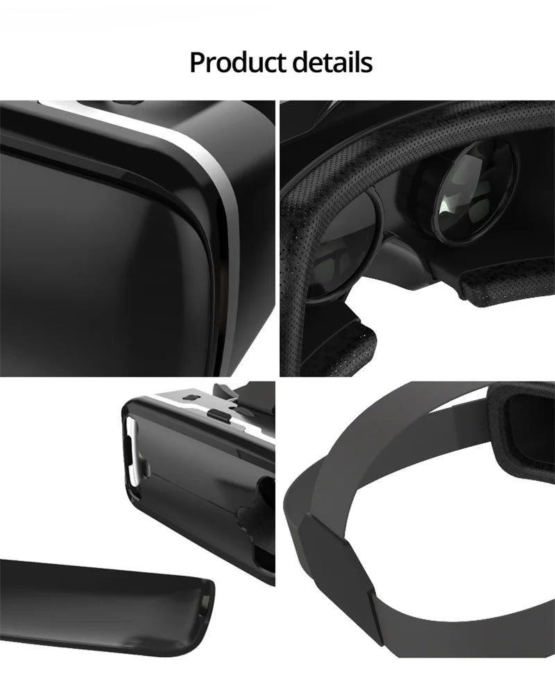 VR Shinecon 10.0 Capacete Óculos 3D Realidade Virtual Casque Para Smartphone Óculos de Proteção para Smartphones Fone de Ouvido Viar Videogame Binóculos