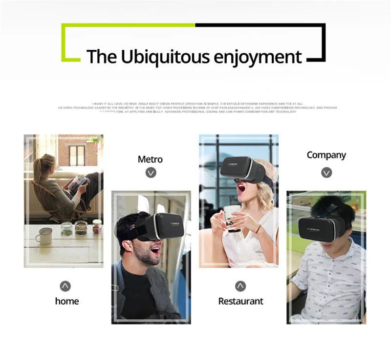 VR Shinecon 10.0 Capacete Óculos 3D Realidade Virtual Casque Para Smartphone Óculos de Proteção para Smartphones Fone de Ouvido Viar Videogame Binóculos