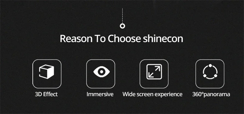 VR Shinecon 10.0 Capacete Óculos 3D Realidade Virtual Casque Para Smartphone Óculos de Proteção para Smartphones Fone de Ouvido Viar Videogame Binóculos