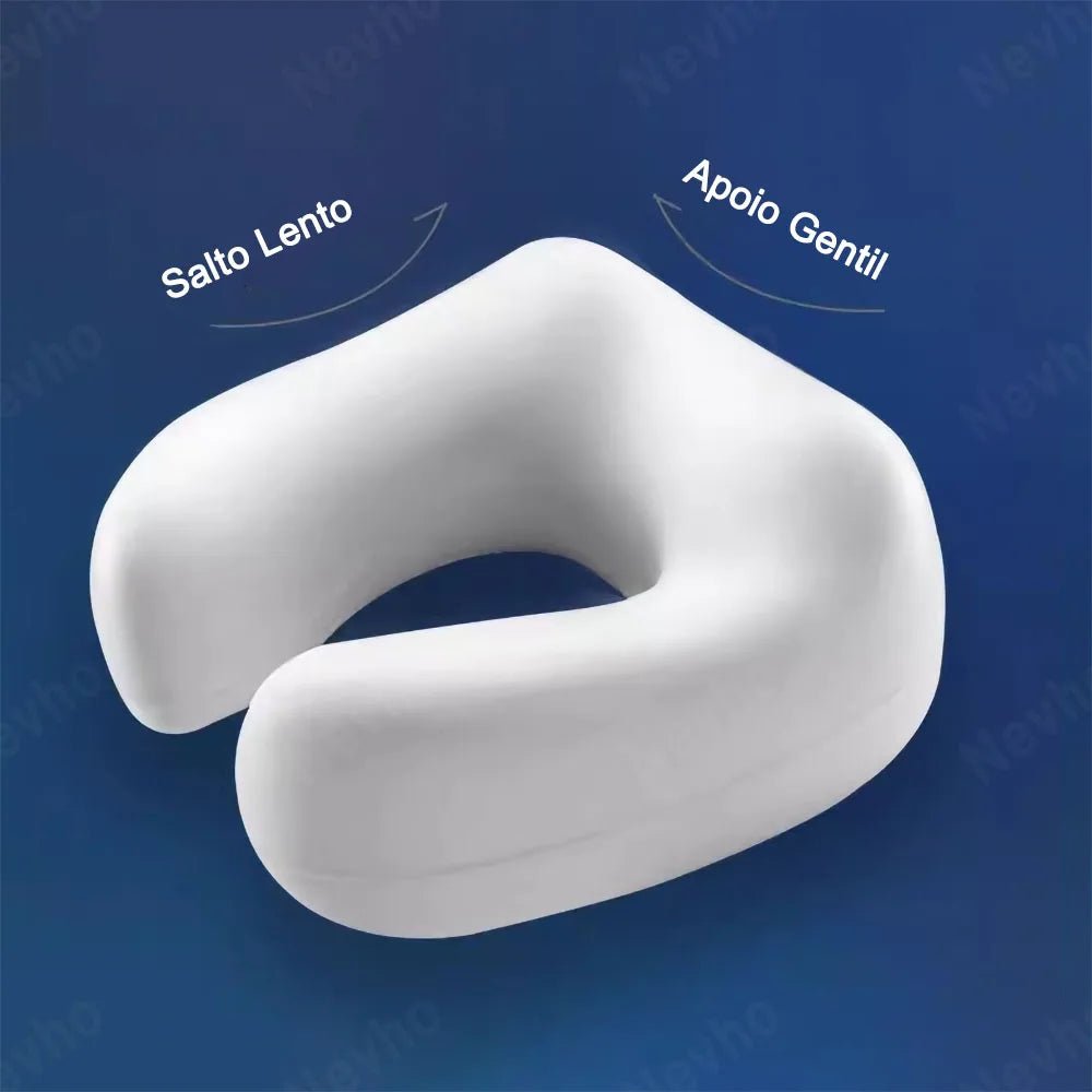 Travesseiro elétrico de massagem para pescoço, massageador em forma de U, veludo macio e longo, espuma de memória durável, massagem relaxante.TJ-U1