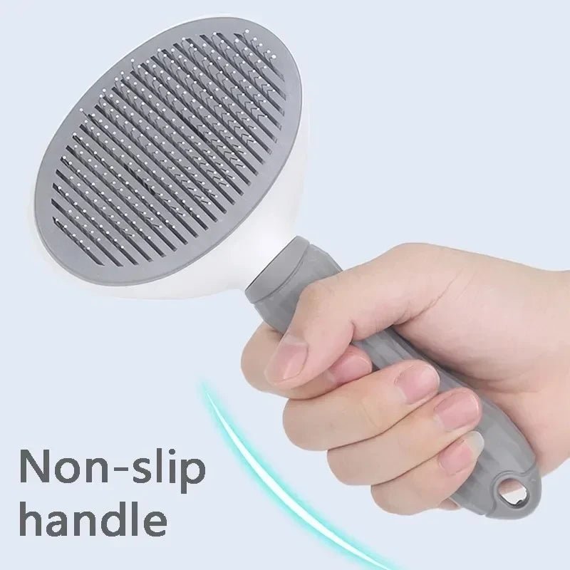 Escova para cães e gatos, pente autolimpante, removedor de pelos de animais de estimação, ferramentas de higiene para cães e gatos, pente para desembaraçar animais de estimação, acessórios para cães